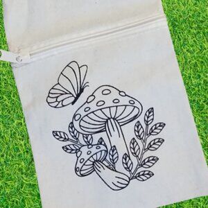 Canvas Crossbody Bag - Mushroom